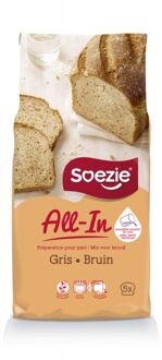 Soezie All-in-mix Bruin brood - Broodmeel - 2,5 kg