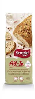 Soezie All-in-mix Cranberry-notenbrood - Broodmeel - 500 gram