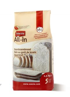 Soezie All-In Zuurdesembrood - Bakproducten - 2.5 kg