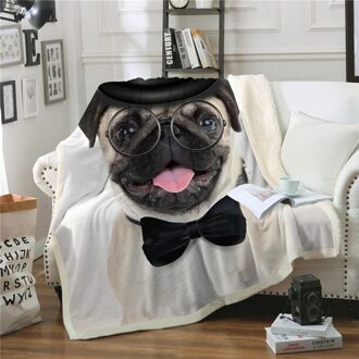 Sofa Gooi Deken Bed Cover Cartoon Hond Super Zachte Warme Winter Sherpa Fleece Pluche Sprei Deken Voor Kinderen Kid volwassen 3 / 130x150cm
