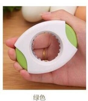 Soffe Creatieve Draagbare Ei Scissor Cutter Opener Plastic Rvs Eierschaal Topper Cutter Opener Ei Keuken Tool Clipper groen