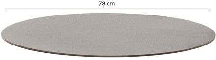 Soffice tafelblad t.b.v. lounge tuintafel ø78cm - Laagste prijsgarantie! Taupe