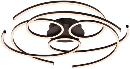 Sofi LED plafondlamp, zwart matzwart