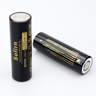 Sofirn 21700 4000Mah Batterij 40A 3.7V 10C Oplaadbare Lithium Ontlading 21700 Mobiele Poweful Hoge Afvoer Batterijen Voor Zaklamp 2stk