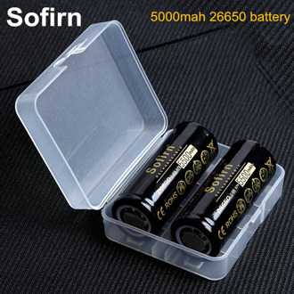 Sofirn 26650 Battery 5000mAh 3.7V Rechargeable Batteries High Capacity Lithium Battery for LED Flashlight Li-ion Batteries