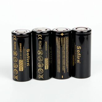 Sofirn 3.7V 26650 5500Mah Batterij Platte Knop 5C Hoge Capaciteit Ontlading Lithium Batterij Li-Ion Batterijen Voor Led Zaklamp 2stk