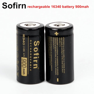 Sofirn Rechargeable 16340 Battery li-ion Battery 3.7V 900mah 16340 Cell Rechargeable batteries