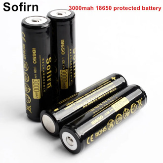 Sofirn Rechargeable 18650 Battery li-ion Battery 3.7V 3000mah 18650 Cell Rechargeable batteries with Protected PCB Board
