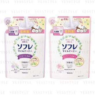 Sofre Mild Me Milk Bath Liquid Refill 600ml - 2 Types Relaxing Sakura