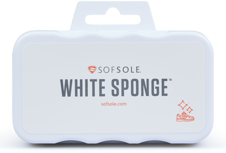 Sofsole White Sponge Schoenverzorging Unisex - Zwart - One Size - Cleaner Black