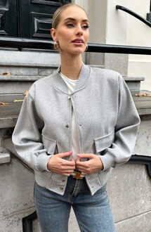 Soft Bomberjacket Grey Grijs