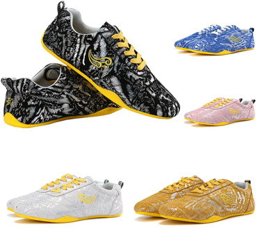 Soft Cowhide Men Wushu Chinese Traditional Martial Arts Shoes Non-slip Old Beijing Kung Fu Training Shoes Team Performance Match