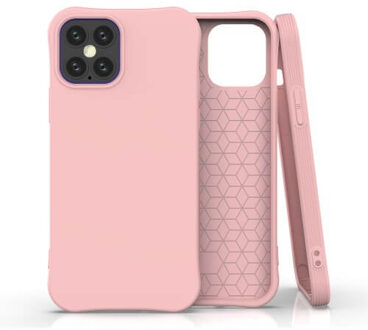 Soft Eco TPU Case - Duurzaam hoesje - iPhone 12 Pro roze