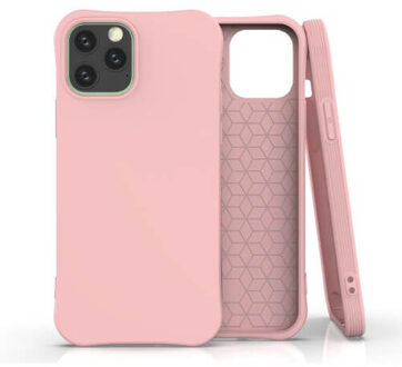 Soft Eco TPU Case - Duurzaam hoesje - iPhone 12 roze