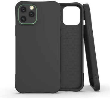 Soft Eco TPU Case - Duurzaam hoesje - iPhone 12 zwart