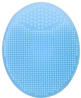 Soft Facial Reinigingsborstel Douche Baby Siliconen Massage Wassen Pad Gezicht Exfoliërende Borstels Soft Facial Reinigen blauw