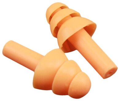 Soft Foam Siliconen Oordopjes Geluidsisolatie Gehoorbescherming Oordopjes Anti-geluid Slapen Stekkers Met Opbergdoos oranje