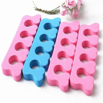 Soft Foam Sponge Teen Scheidingsvinger Separator Nail Art Gereedschap Voeten Care Manicure Pedicure Flexibele Uv Gel Polish Coating
