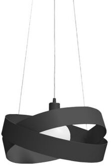 Soft Hanglamp, 1x E27, Metaal, Zwart Mat, D60cm
