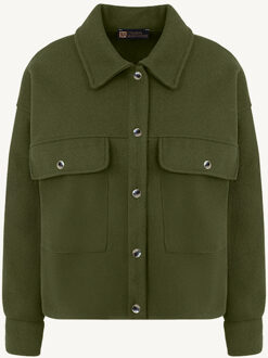 Soft Jacket Met Klepzakken Army Legergroen