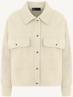 Soft Jacket Met Klepzakken Beige