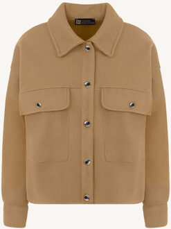 Soft Jacket Met Klepzakken Camel