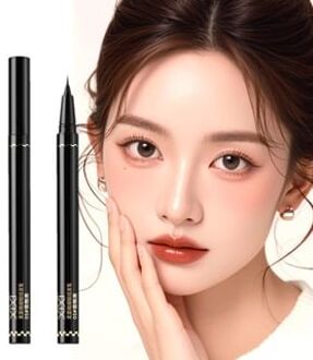 Soft Mist & Fine Liquid Eyeliner Pencil - 2 Colors #01 Cool black