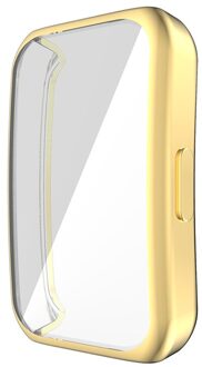 Soft Protective Case For Huawei Honor Band 6 Watch Cover Plating Shell Full Screen Protector For Honor Band 6 Bumper Accessories goud
