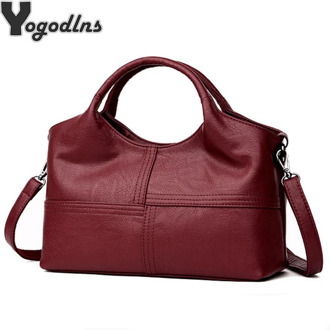 Soft PU Leather Handbag High Quality Women Bag Casual Female Messenger Bag Solid Shoulder Bag Ladies Crossbody Bag