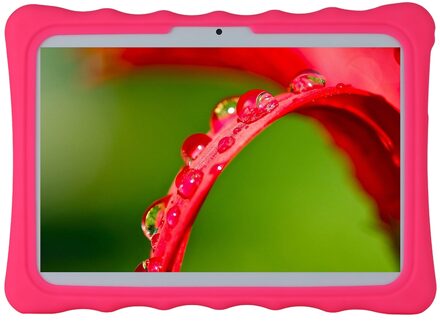 Soft Silicon Funda Cover Voor Meberry M6 10.1 Inch Android 10.0 Tablet Pc Shockproof Capa Case Met Rear Kickstand Roze
