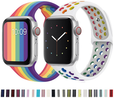 Soft Silicone Band for Apple Watch Series 1 2 3 42mm 38mm Rubber Strap for iWatch 4/5/6/SE 40MMM 44MM