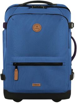 Soft Suitcase S shiraz zachte koffer pilotenkoffer Blauw - H 55 x B 35 x D 25 cm