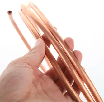 Soft T2 Copper Tube Coil Refrigeration HVAC Auto OD 2-22mm Thickness 0.5-1.2mm OD X Thickness