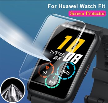 Soft Tpu Clear Beschermende Film Voor Huawei Horloge Fit Smart Horloge Screen Protector Voor Huawei Horloge Fit Hd Screen Bescherming film 1stk