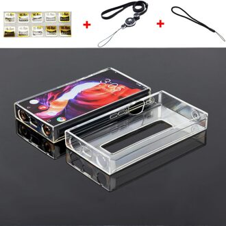 Soft Tpu Clear Beschermhoes Voor Fiio M11 Pro / M11 Muziekspeler Volledige Skin Cover Case doorzichtig zwart