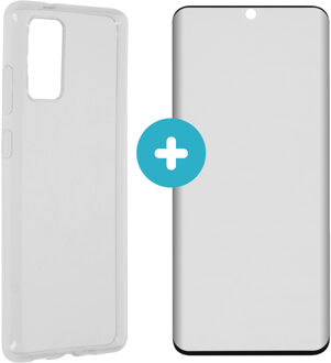 Softcase Backcover + Premium Screenprotector voor Samsung Galaxy S20 Plus