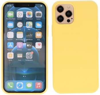 Softcase hoes -  iPhone 12 / iPhone 12 Pro - Geel