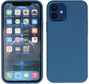 Softcase hoes -  iPhone 12  Mini  - Blauw