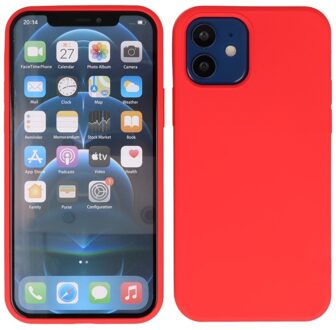 Softcase hoes -  iPhone 12  Mini  - Rood