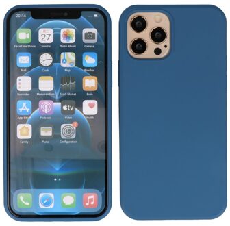 Softcase hoes -  iPhone 12  Pro Max  - Blauw