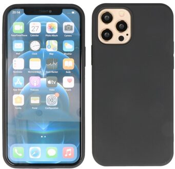 Softcase hoes -  iPhone 12 Pro Max - Zwart