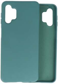 Softcase hoes -  Samsung Galaxy A32  - Army Groen