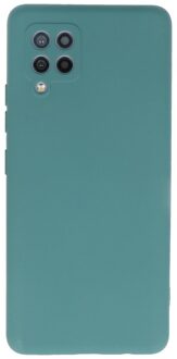Softcase hoes -  Samsung Galaxy A42  - Army Groen