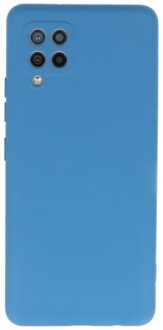 Softcase hoes -  Samsung Galaxy A42  - Blauw