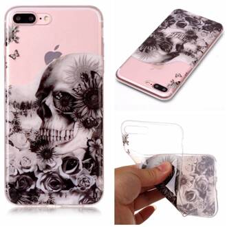 Softcase schedel hoes iPhone 7 Plus / 8 Plus