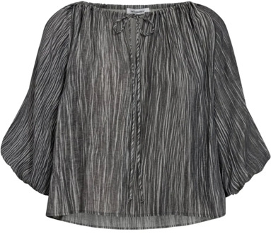 Softcc Dye Puff Blouse Antraciet Co'Couture , Gray , Dames - Xl,L,M,S,Xs
