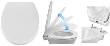 Softclose Toiletbril Met Quick Release - Wit