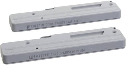 Softclosing Bergamo - 2 Stuks - Metaal - Grijs - 14.5x37x5.5 Cm