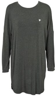 Softness Long Sleeve Nightdress Grijs - Small,Medium,Large,X-Large