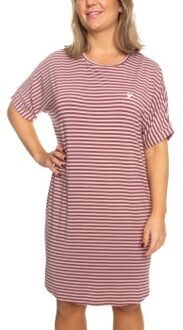 Softness Modal Stripe Big Shirt * Actie * Lila,Roze - X-Small,Small,Medium